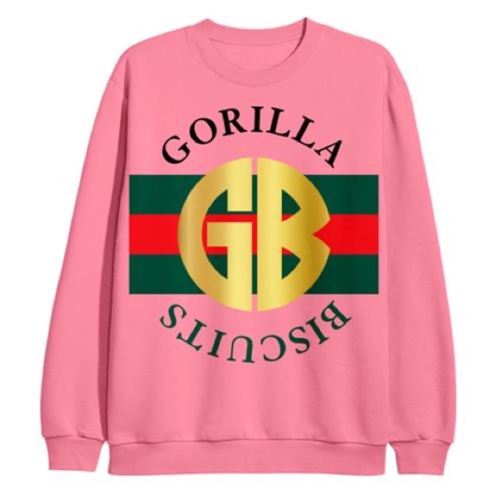 *RARE* GORILLA BISCUITS GUCCI AZALEA (pink) CREW SWEATSHIRT